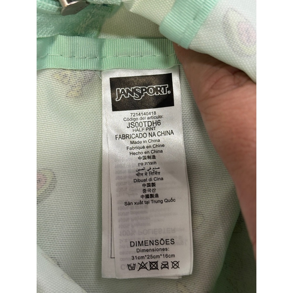 JanSport Half Pint Mini Backpack Avocado Guacamole Nachos Mint Green JS00TDH6 - Picture 7 of 10